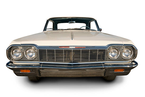 Chevrolet Impala - 1964 An original 1964 Chevrolet Impala. Clipping Path on Vehicle. 1964 stock pictures, royalty-free photos & images
