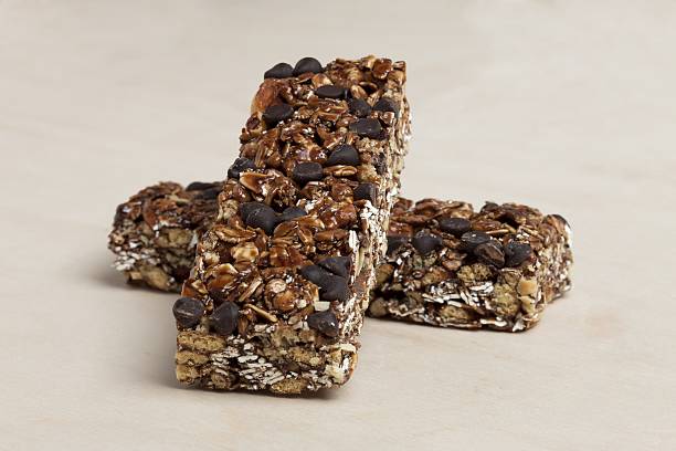 chewy chocolate granola bars chewy chocolate granola bars chewy stock pictures, royalty-free photos & images