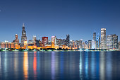 istock Chicago, Illinois, USA Downtown Skyline from Lake Michigan 1389906860