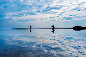 香川県三豊市の千武浜浜、日本のウユニ塩湖と呼ばれる人気の観光地