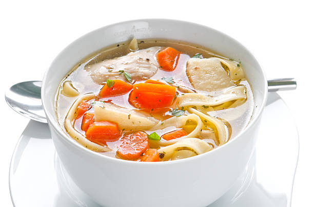 Chicken soup stock photo