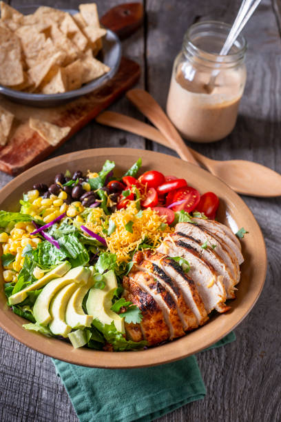 Chicken Southwestern Salad stock photo