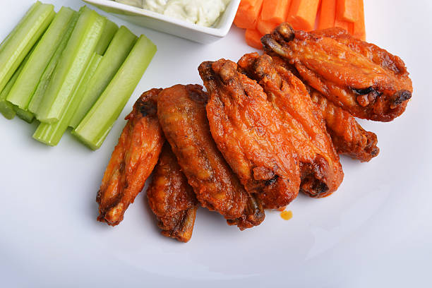 chicken wings stock photo