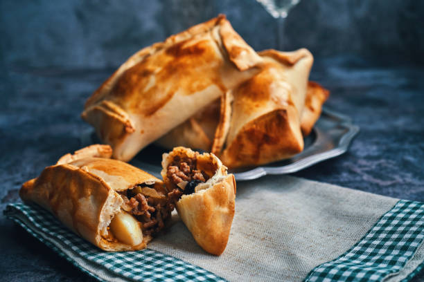 Chilean Empanadas With Meat stock photo