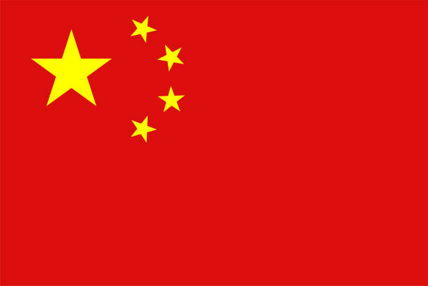 China flag stock photo