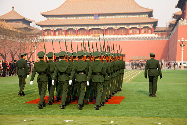 Chinese Army stock photo