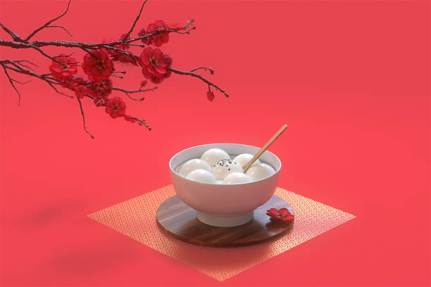 Chinese Lantern Festival food.3d rendering Chinese Lantern Festival food.3d rendering chinese lantern festival stock pictures, royalty-free photos & images