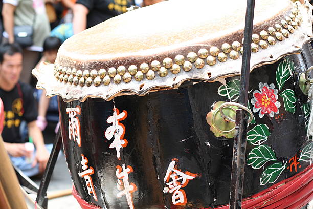 Chinese New Year Drum stock photo
