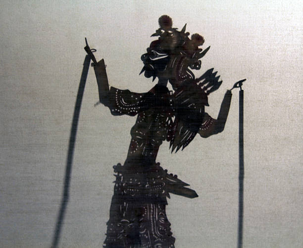 chinese shadow play, an ancient folk drama - wajang stockfoto's en -beelden