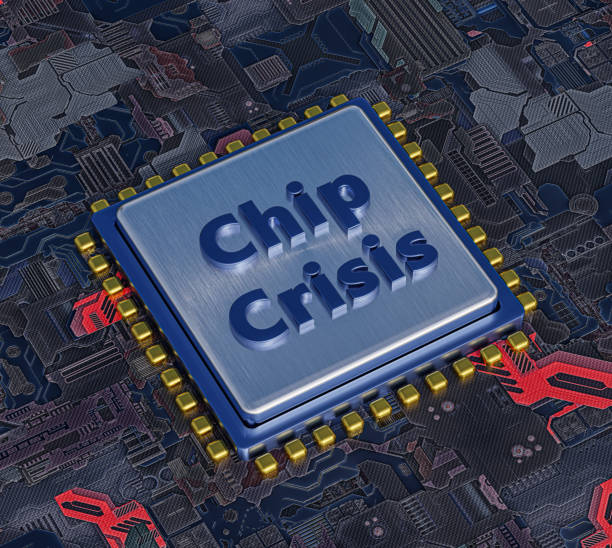 This image has an empty alt attribute; its file name is chip-crisis-chip-shortage-computer-and-car-chips-are-gone-3d-3d-picture-id1352540255