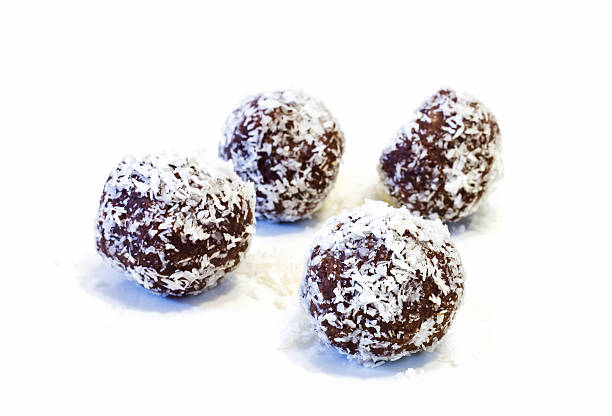 Chocolate balls  . stock photo