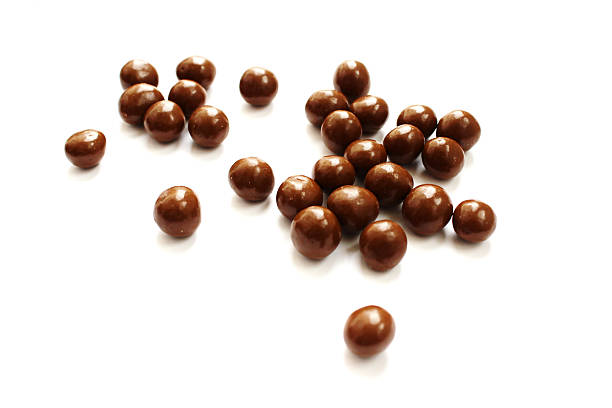Chocolate balls stock photo