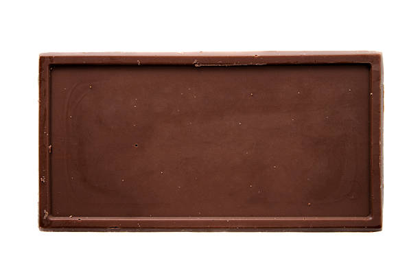Chocolate bar top view stock photo