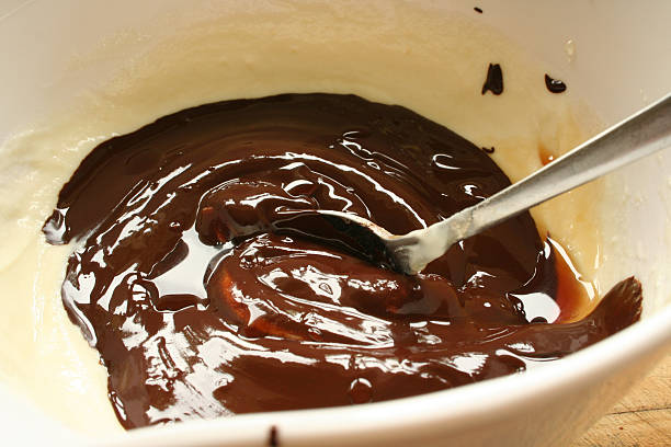Chocolate Cake Mix stock photo