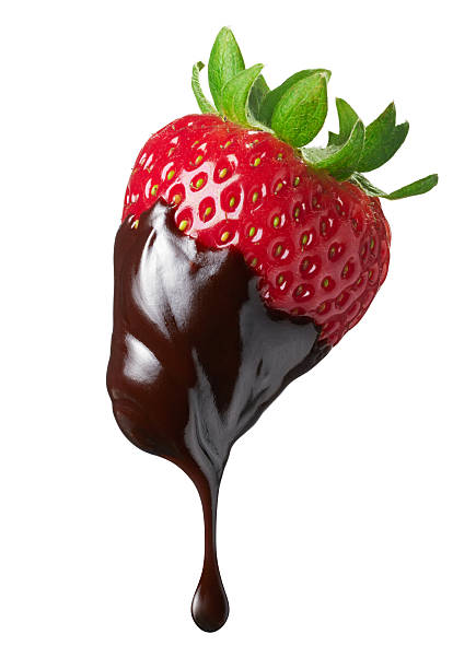 chocolate dipped strawberry - jordgubbar bildbanksfoton och bilder