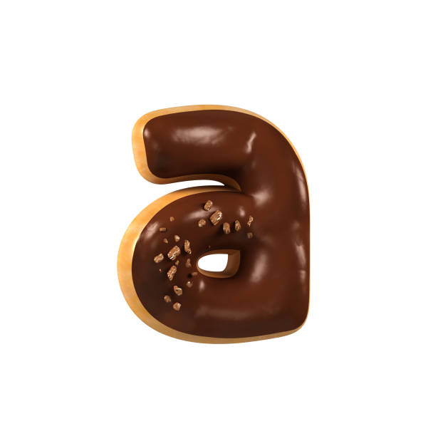 chocolade donut lettertype concept. heerlijke letter a - chocoladeletter stockfoto's en -beelden