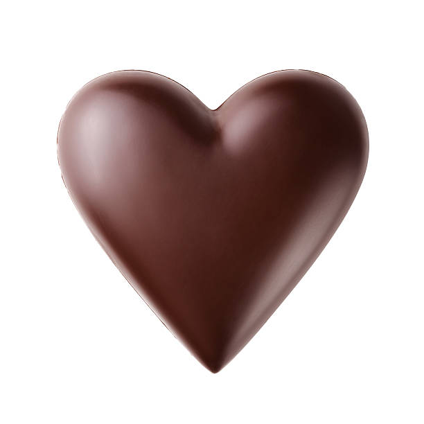 Chocolate heart stock photo