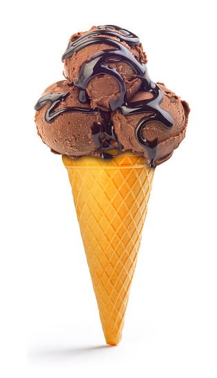 Chocolate Ice Cream In A Waffle Cup Stock Photo Download Chocolate Ice Cream In A Waffle Cup Stock Photo Download