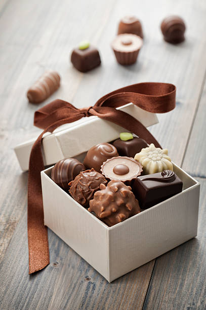 chocolates stock photo