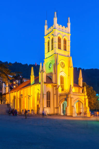 Christ Church, Shimla Christ Church in Shimla is the second oldest church in North India shimla stock pictures, royalty-free photos & images