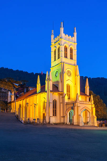 Christ Church, Shimla Christ Church in Shimla is the second oldest church in North India shimla stock pictures, royalty-free photos & images