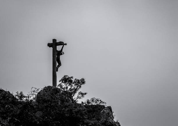 Christ on the Cross  good friday stock pictures, royalty-free photos & images