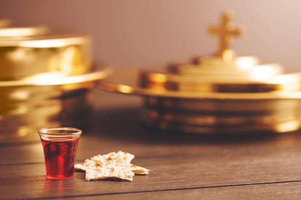 Christian Communion Cup and Bread Christian Communion Cup and Bread communion photos stock pictures, royalty-free photos & images