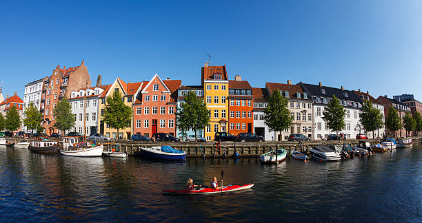 Christianshavn and a kayak stock photo