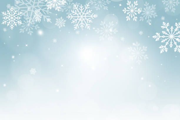christmas background Christmas background with snowflakes and bokeh, season greetings. Abstract snowflake background holiday background stock pictures, royalty-free photos & images