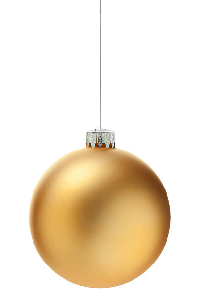 Christmas Ball Christmas Ornament gold ornaments stock pictures, royalty-free photos & images