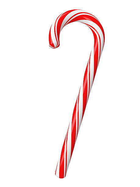 Christmas candy with clipping path stock photo
