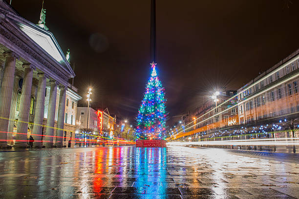 Christmas in Dublin, Ireland stock photo