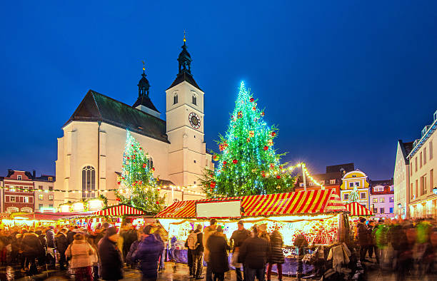 Christmas Market Regensburg stock photo