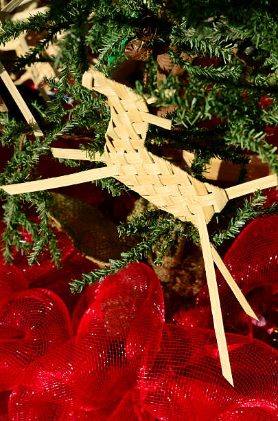 christmas ornament - roe deer bildbanksfoton och bilder