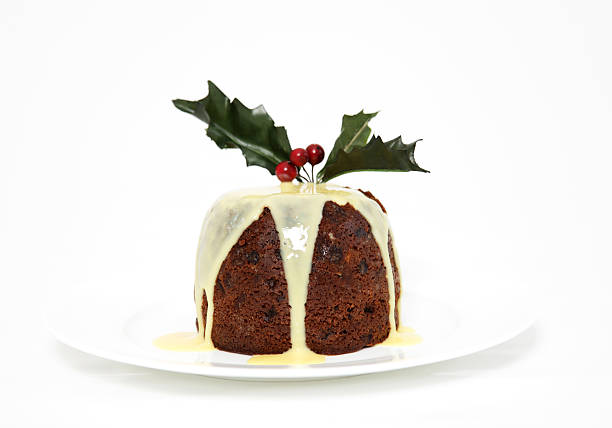 Christmas Pudding stock photo