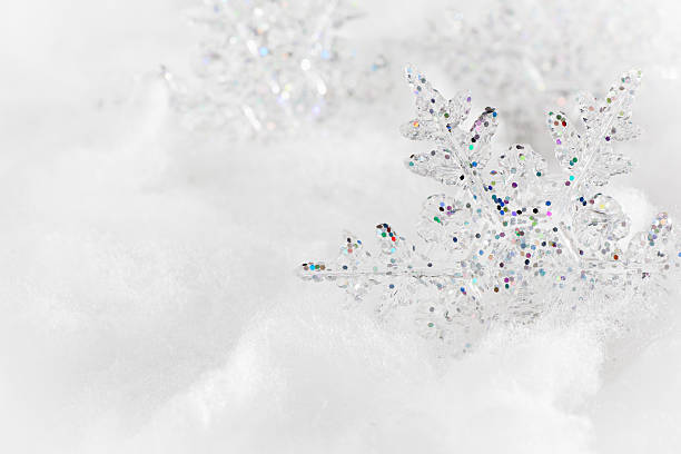 Christmas Snowflake decorations stock photo
