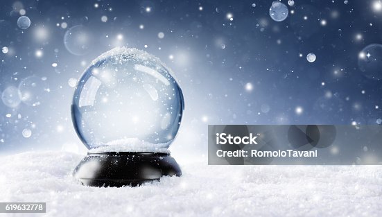 istock Christmas Snowy Ball 619632778