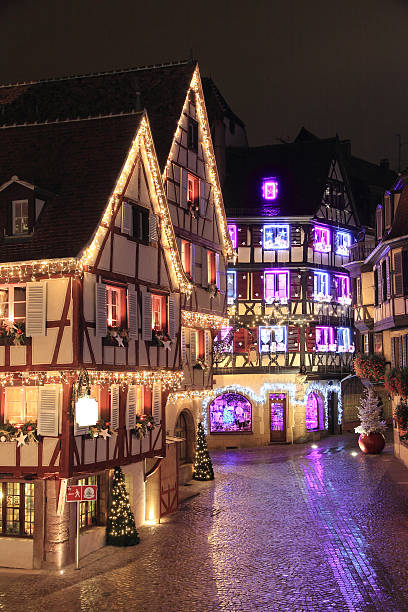 Christmas time in Alsace stock photo