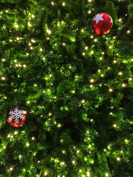 Christmas tree christmas balls on christmas tree christmas tree close up stock pictures, royalty-free photos & images