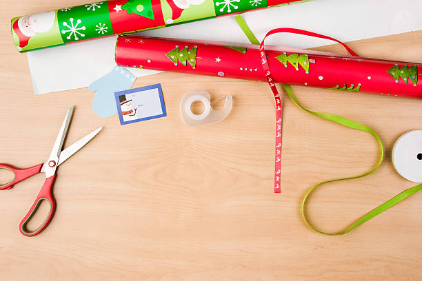 Christmas Wrapping stock photo