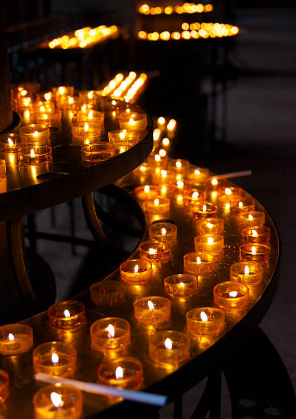 Church Candles stock photo