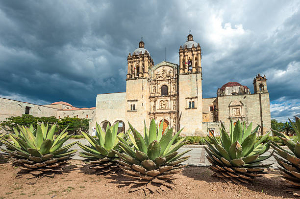 Church of Santo Domingo de Guzman in Oaxaca, Mexico stock photo
