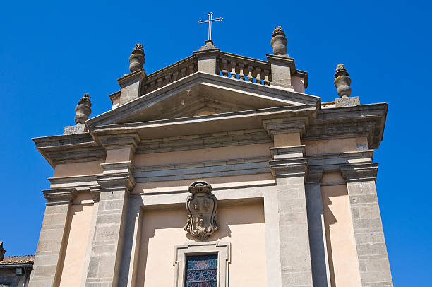 church of st. antonio abate. bagnaia. lazio. italy. - bagnaia 個照片及圖片檔