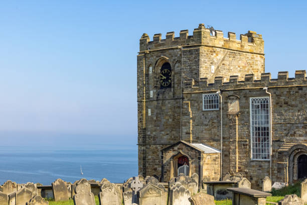 Church of St Mary, in Whitby stock photo