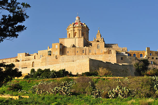Church of St.Paul and Peter in Mdina,Malta stock photo