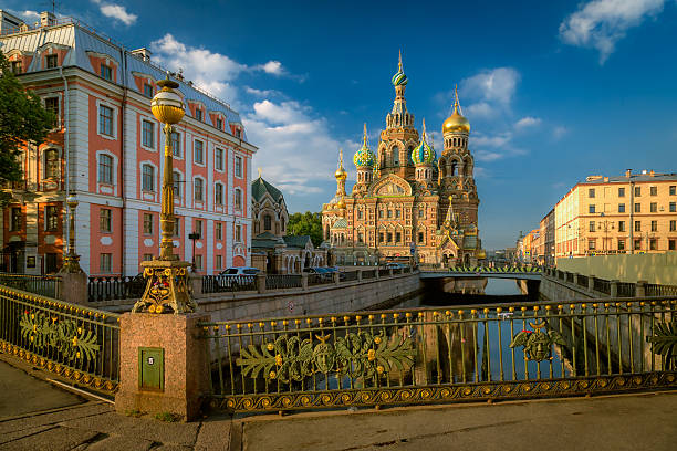 Church of the Resurrection (Savior on Spilled Blood). St. Petersburg stock photo