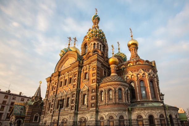 Church of the Savior on Spilled Blood in St. Petersburg, Russia stock photo