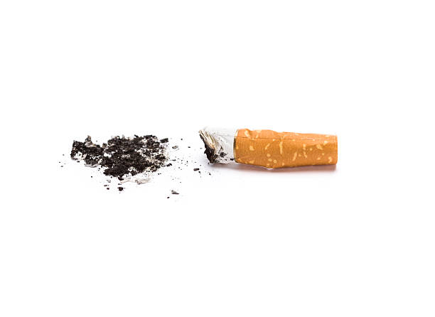 Cigarette butt stock photo