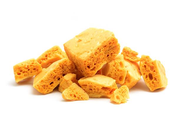 Cinder Toffee stock photo