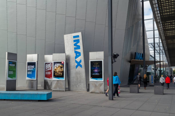 IMAX Cinema at the Melbourne Museum, Australia Melbourne, Australia - April 30, 2017: the IMAX Cinema at the Melbourne Museum in Carlton has Melbourne's largest cinema screen. melbourne museum stock pictures, royalty-free photos & images